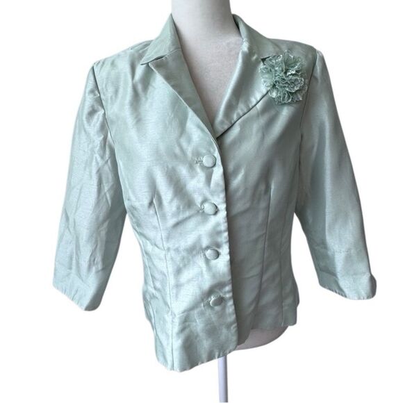 Coldwater Creek Jacket Mint Green Dressy Formal SZ 10 - Picture 11 of 11